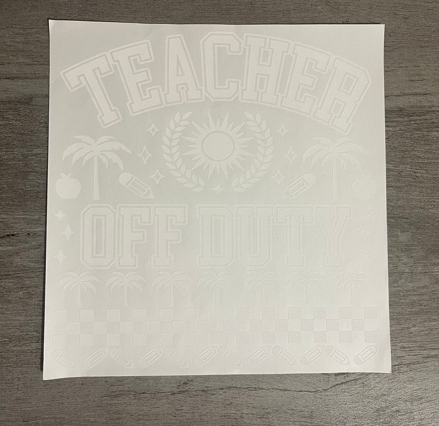 Teacher Off Duty {Regular & Plus}❤️