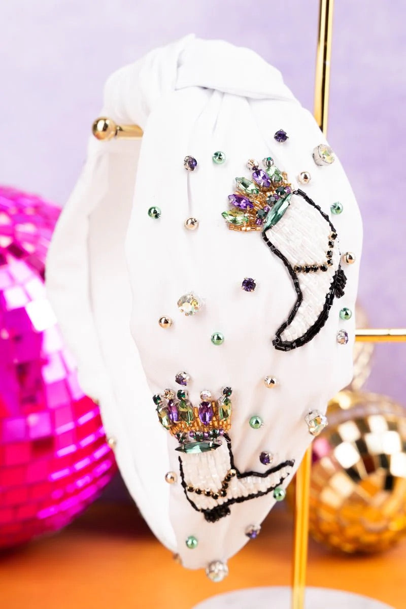 Mardi Gras Boots Headband