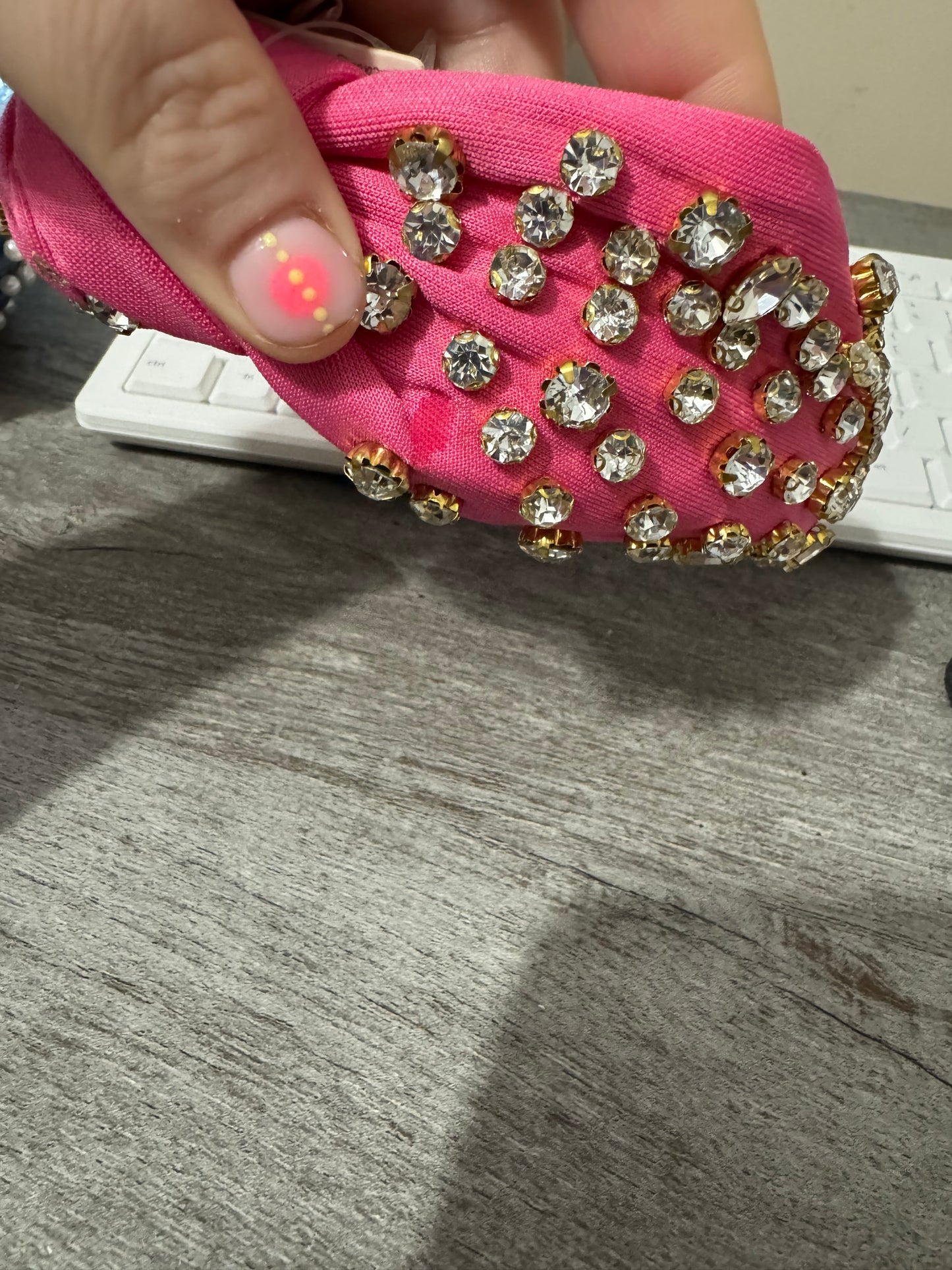 Pink Jewel Headband
