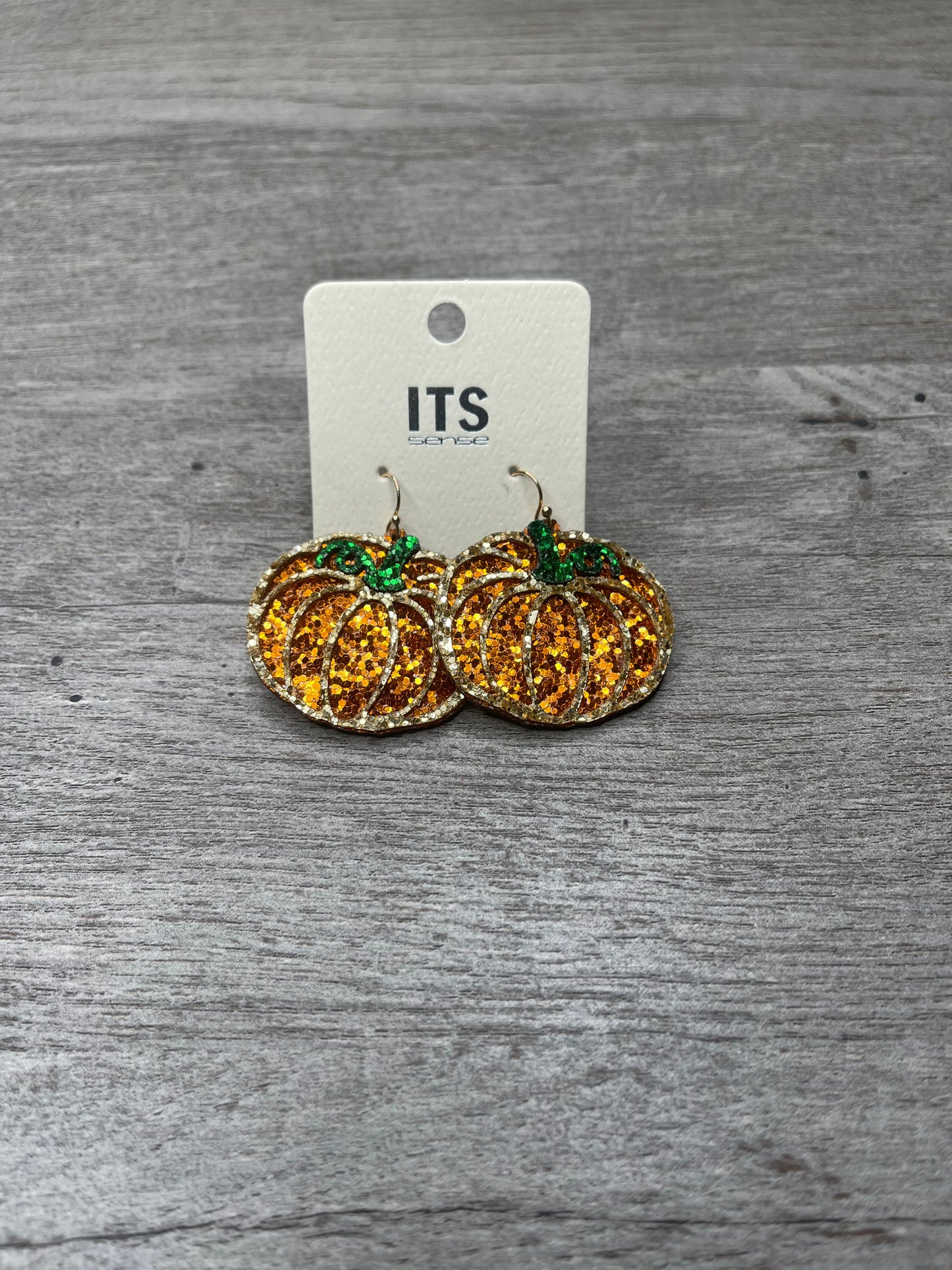 Pumpkin Glitter Earrings