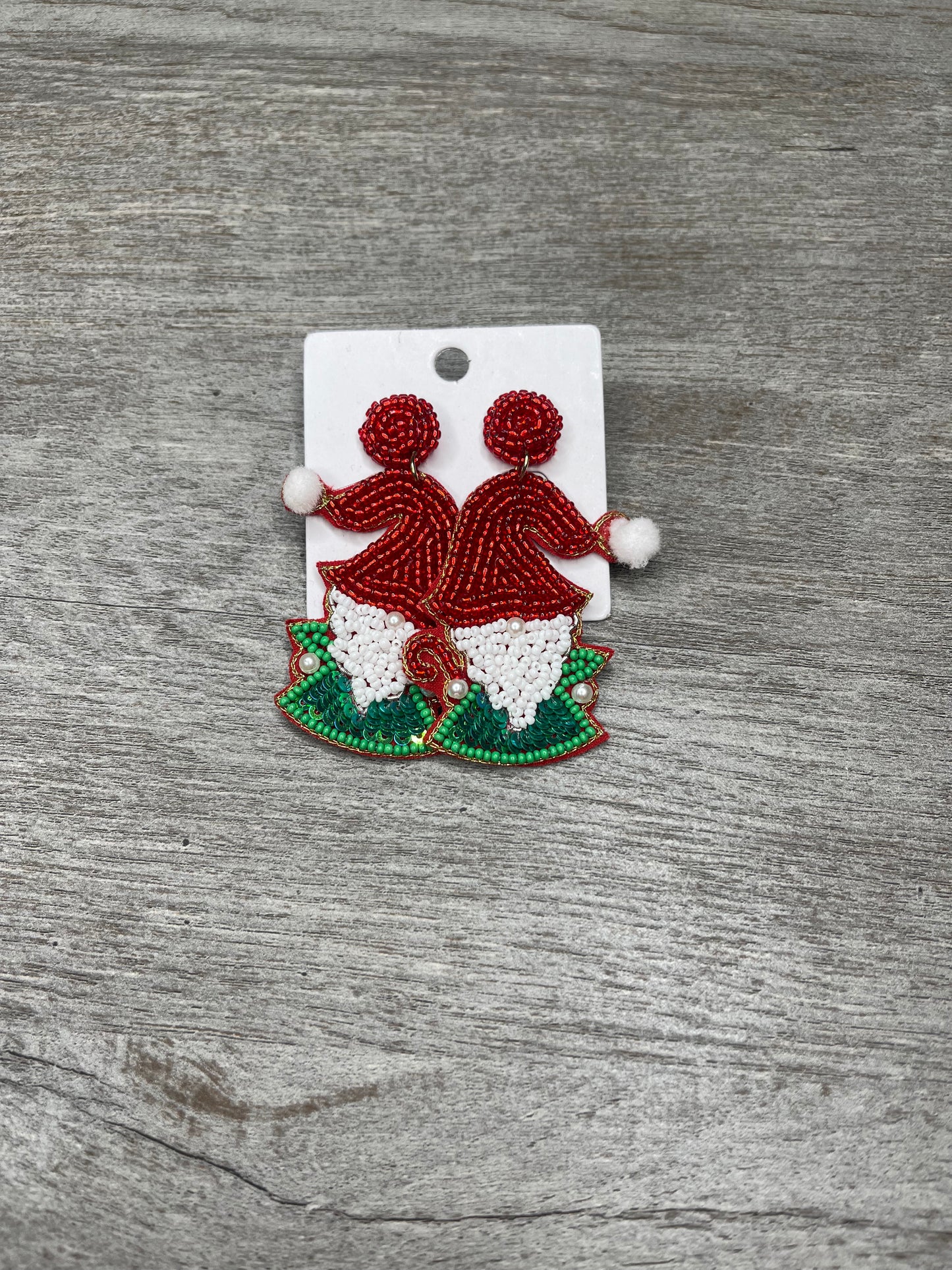 Santa Gnome Earrings