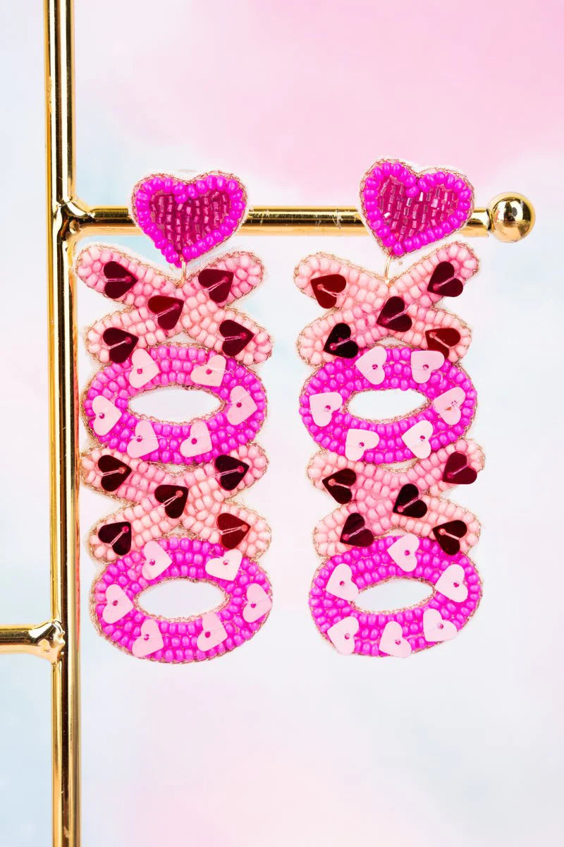 Heart XoXo Sequin Earrings {Multiple Styles Available}❤️