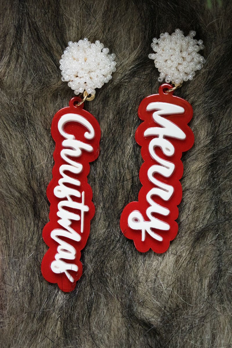 Merry Christmas Earrings