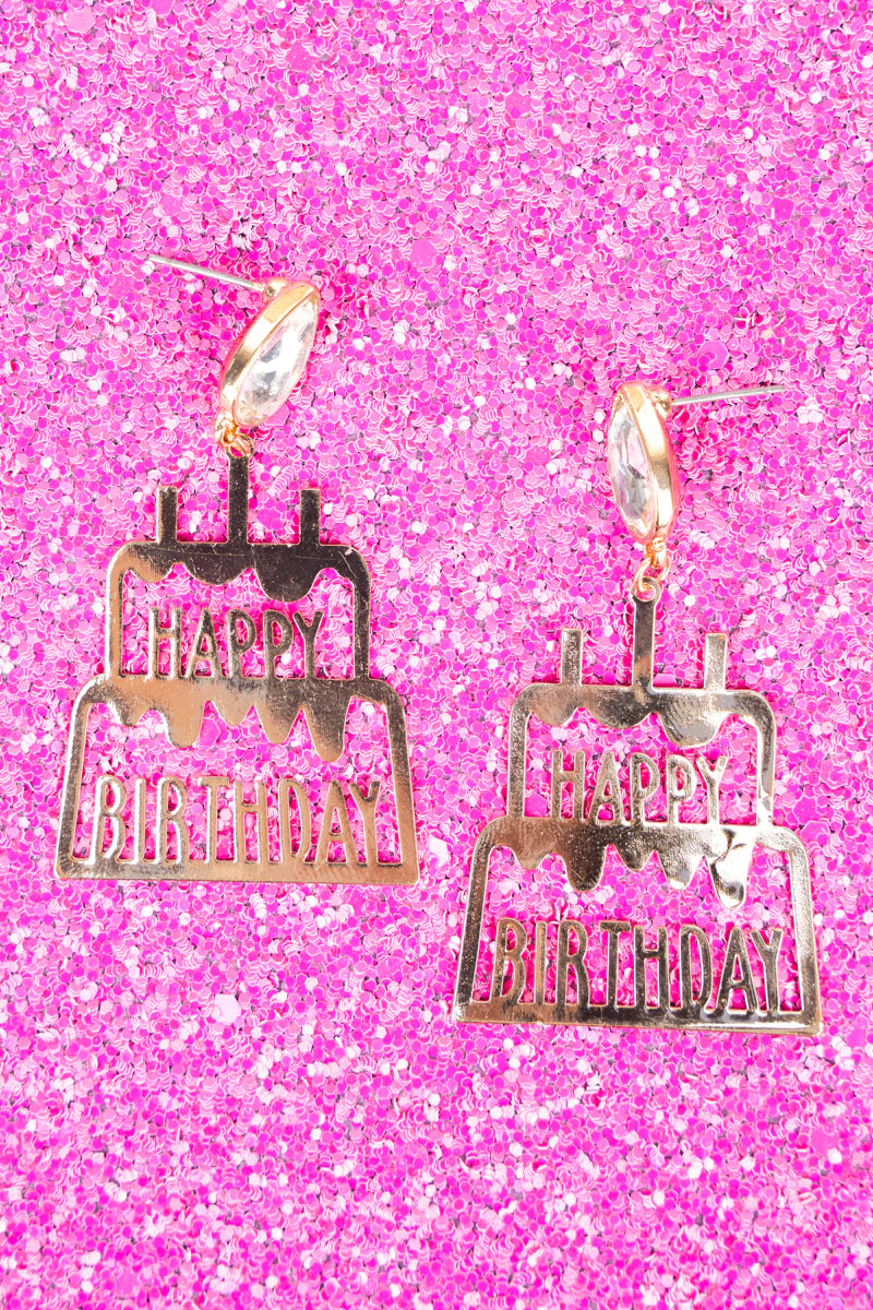 Happy Birthday Earrings