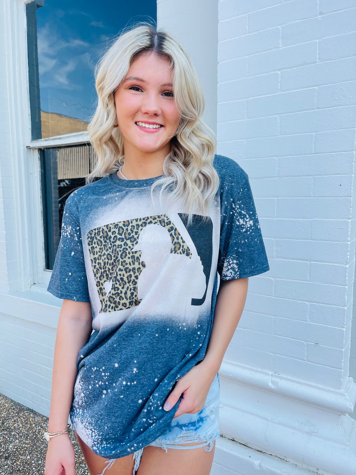 Baseball Leopard T-Shirt {Regular & Plus}