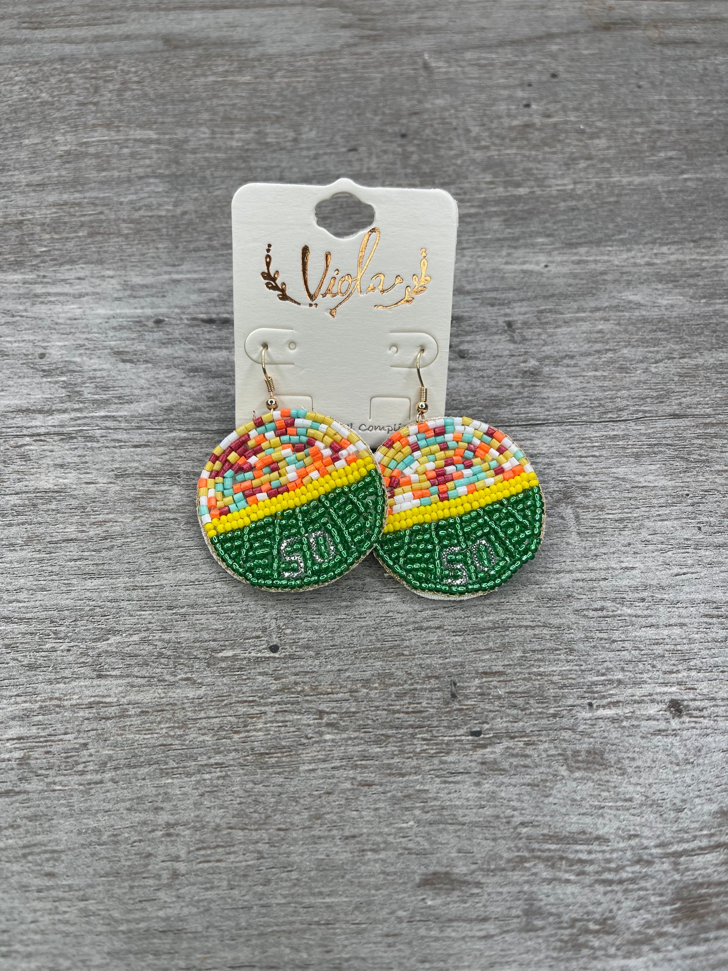 50 Yard Line Earrings