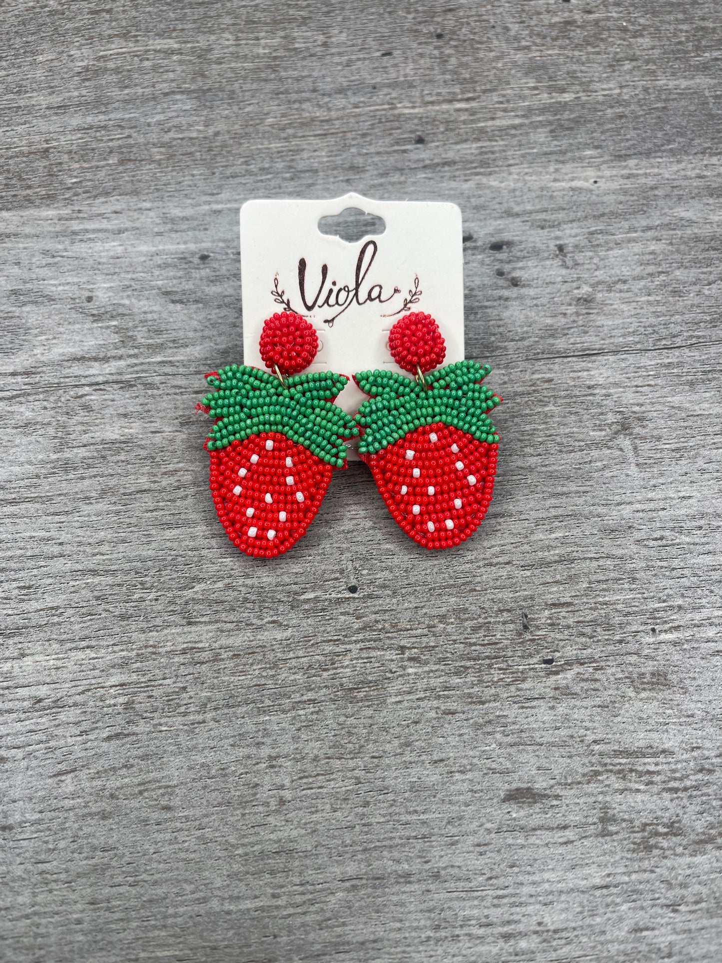 Strawberry Wine Earrings