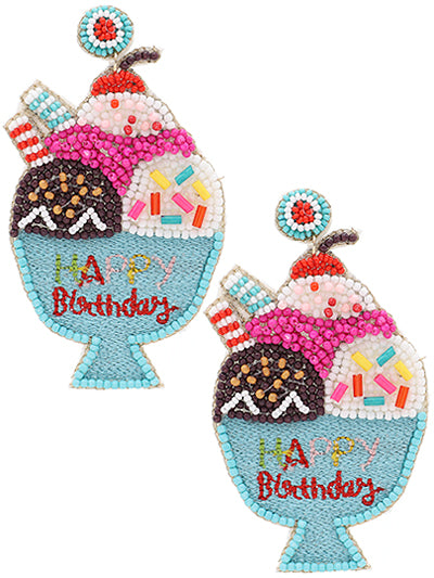 Happy Birthday Earrings