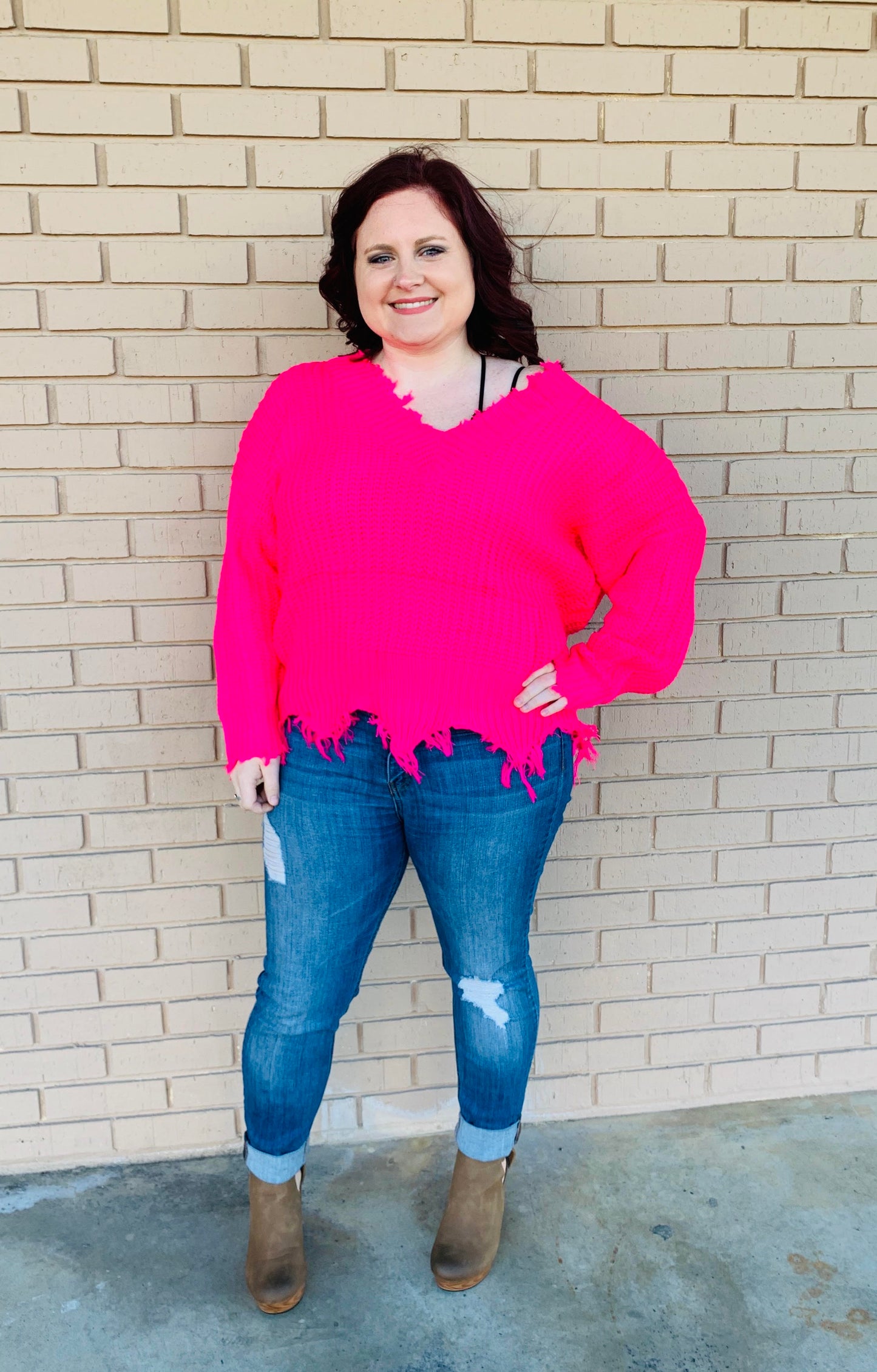 Center Of Attention Sweater {Multiple Colors Available}