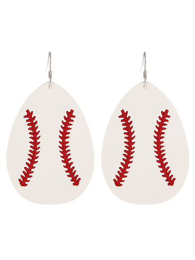 Stitched Sports Earrings {Multiple Styles Available}