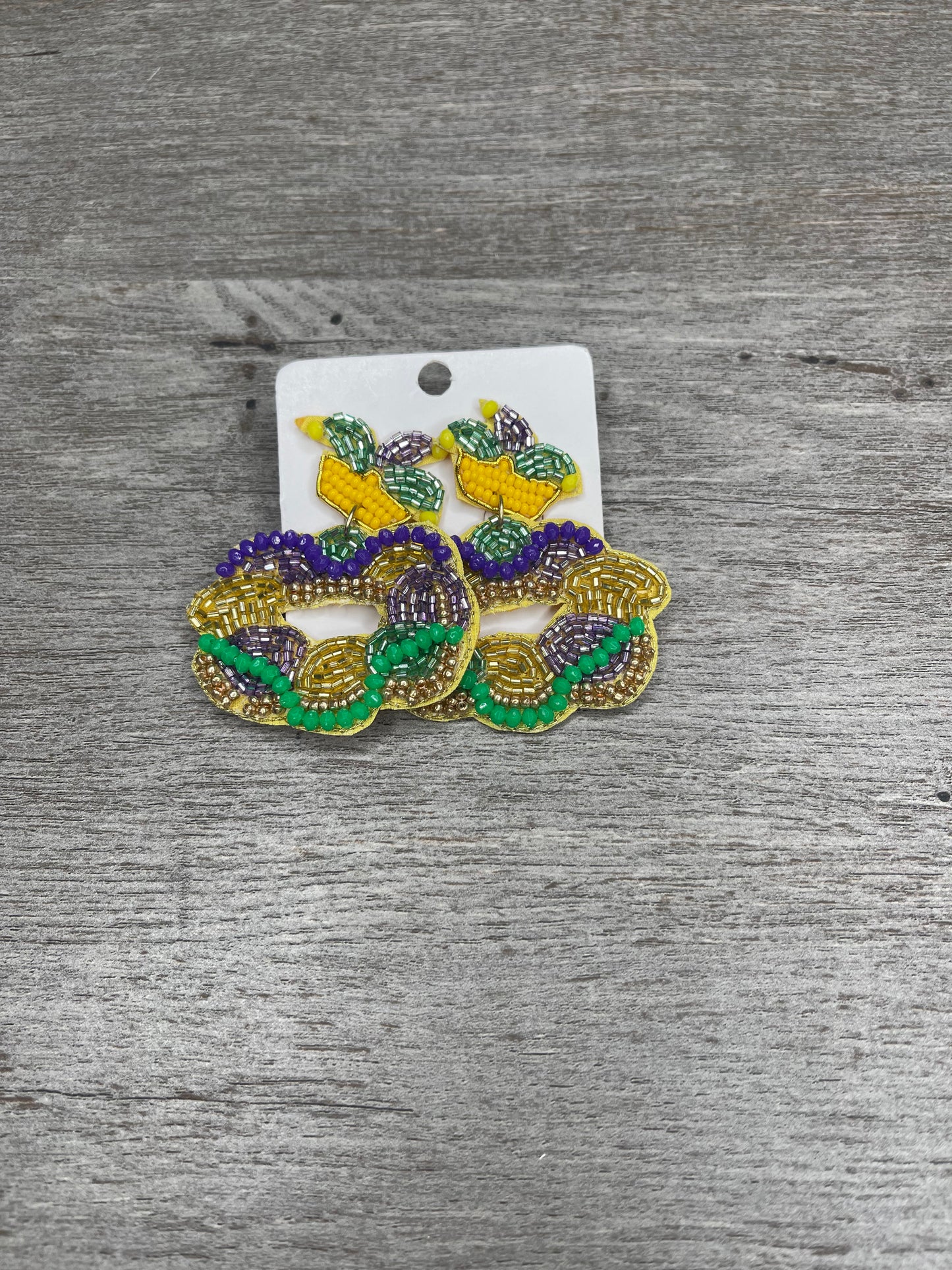 King Cake Calories Don't Count Earrings❤️