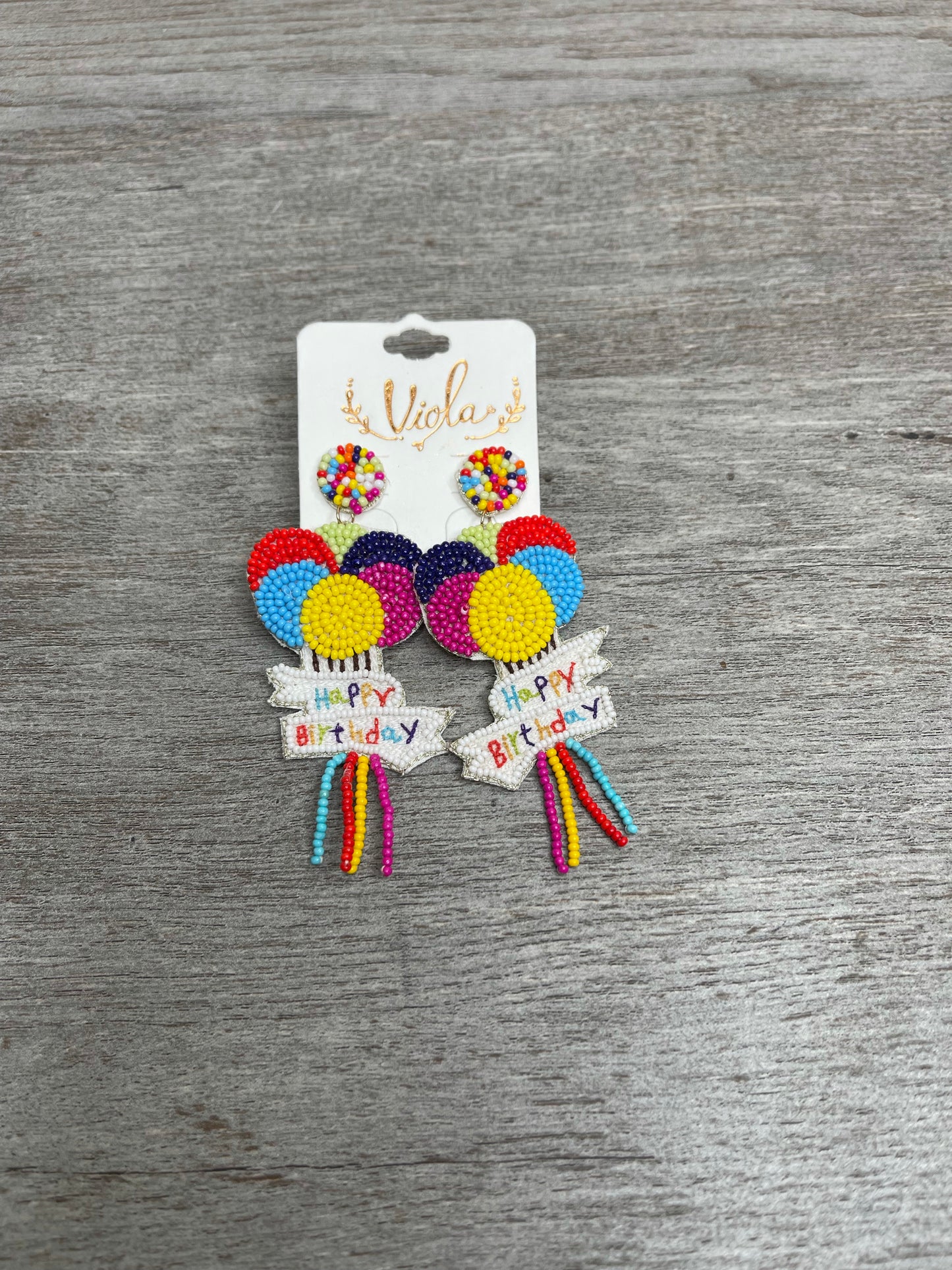 Happy Birthday Balloons Earrings {Multiple Styles Available}