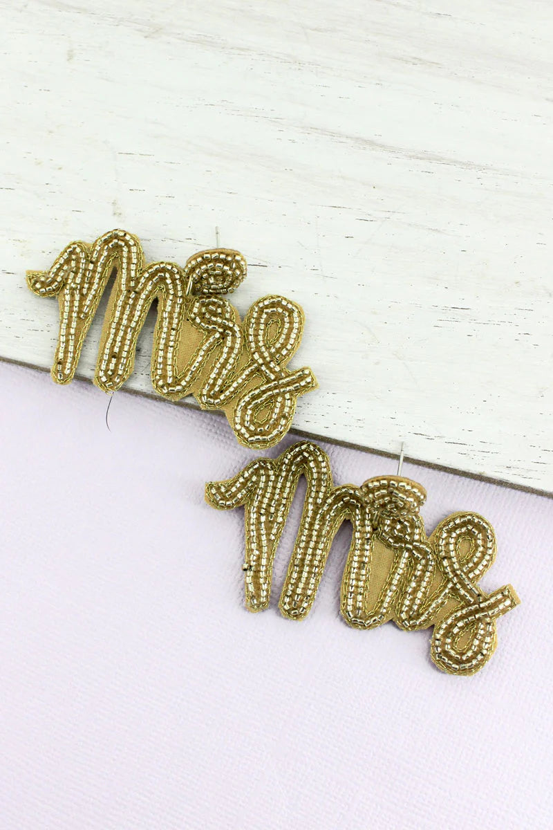 Mrs. Beaded Earrings {Multiple Styles Available}