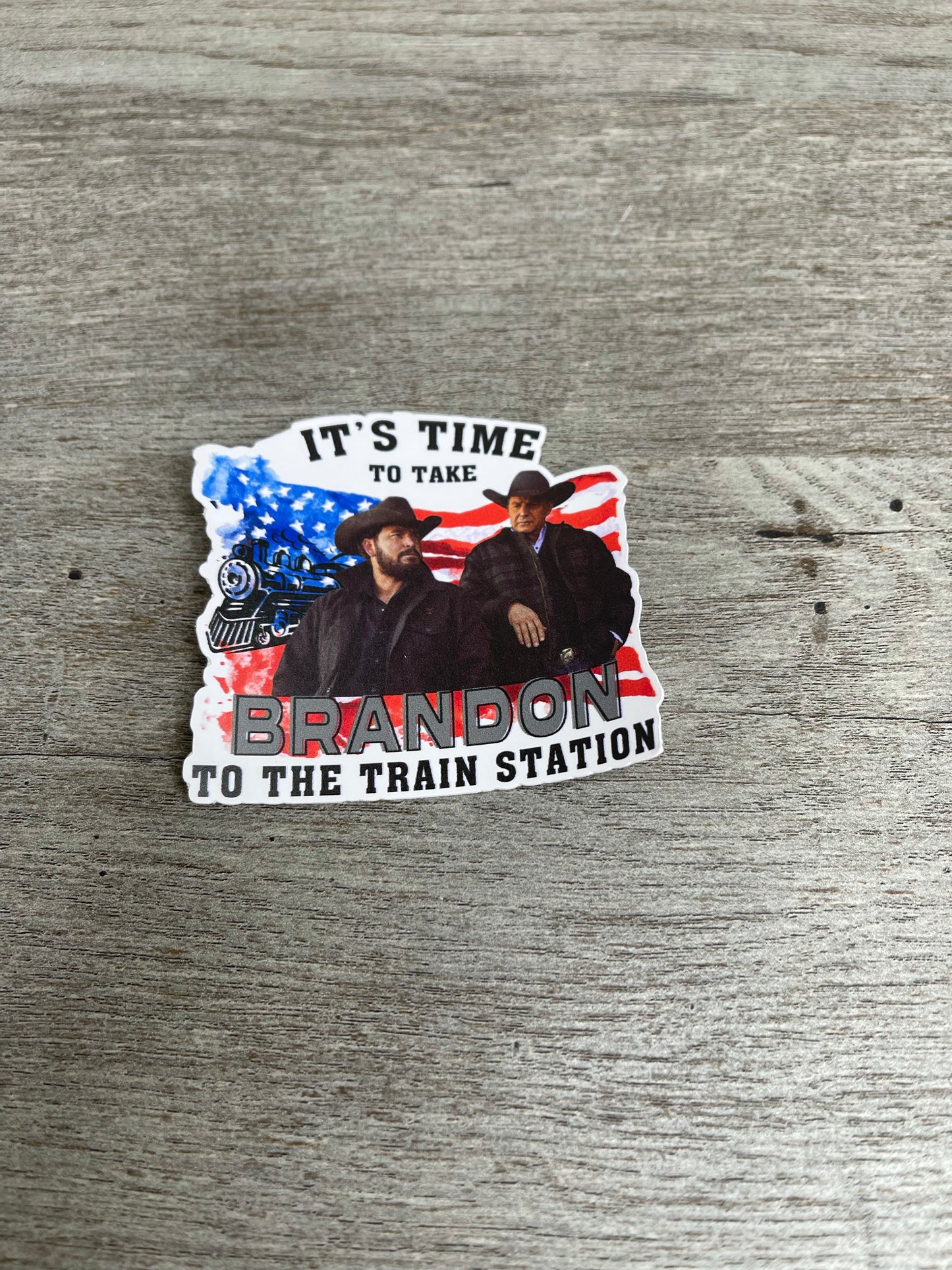 Yellowstone Let's Go Brandon Sticker