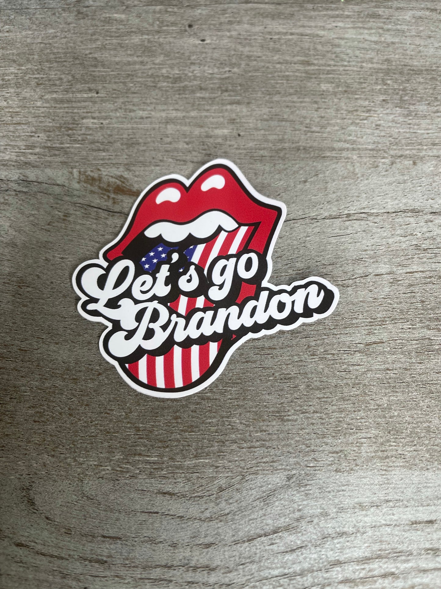 Let's Go Brandon Lips Sticker