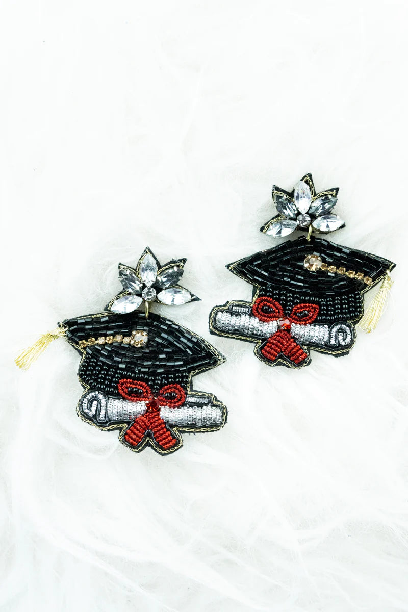 Senior Cap Earrings