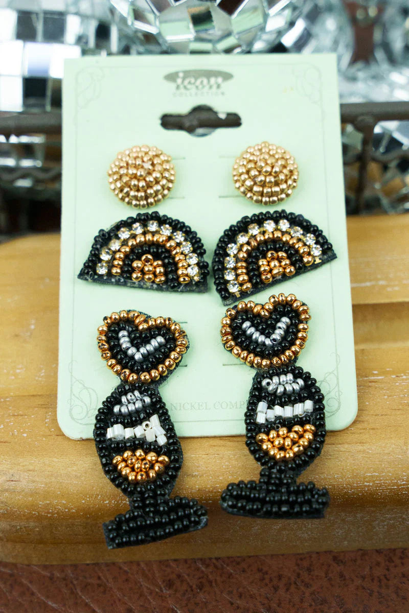 At Midnight Earrings