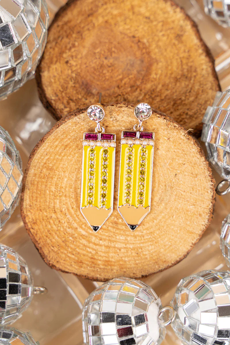 Sparkly Pencil Earrings {Multiple Styles Available}