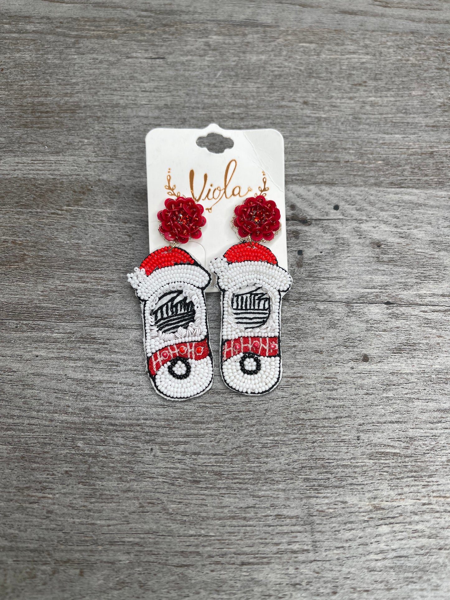 Pour The Holiday Cheer Earrings