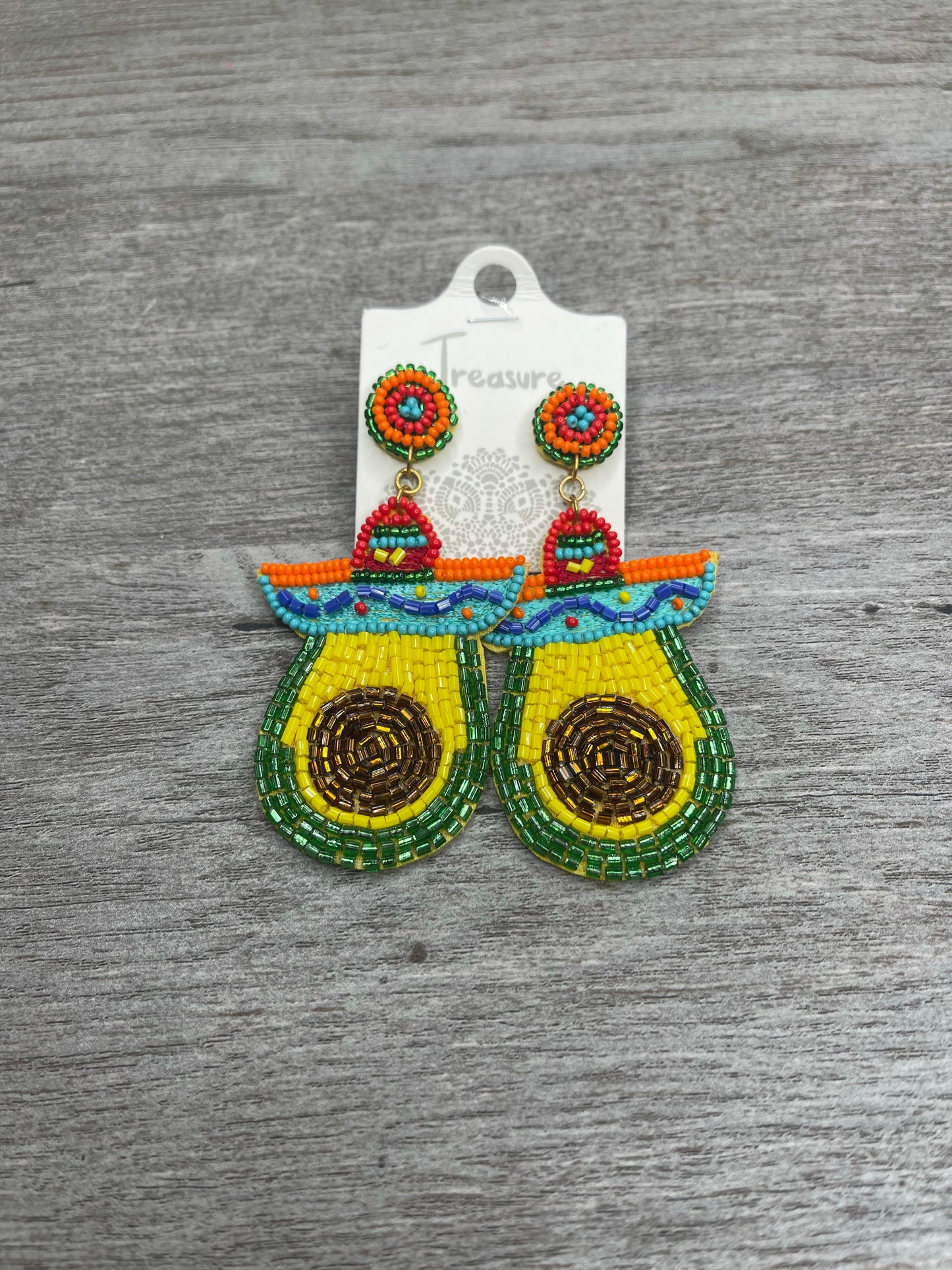 Fiesta Avocado Earrings