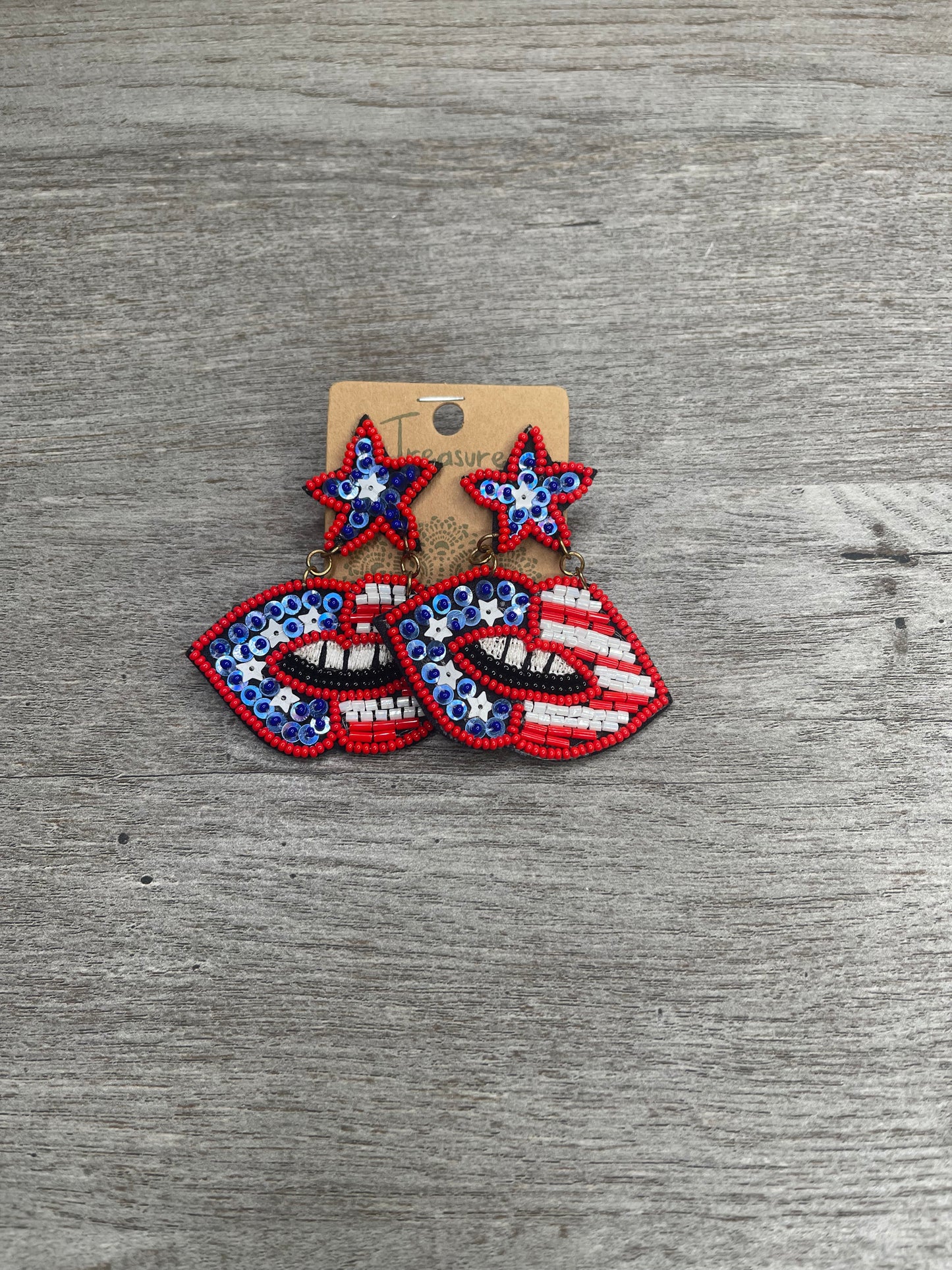 Miss Red, White & Blue Earrings
