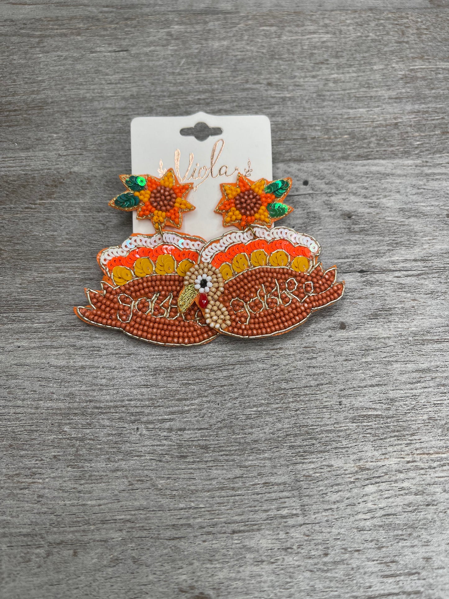 Thanskgiving Calories Don't Count Earrings