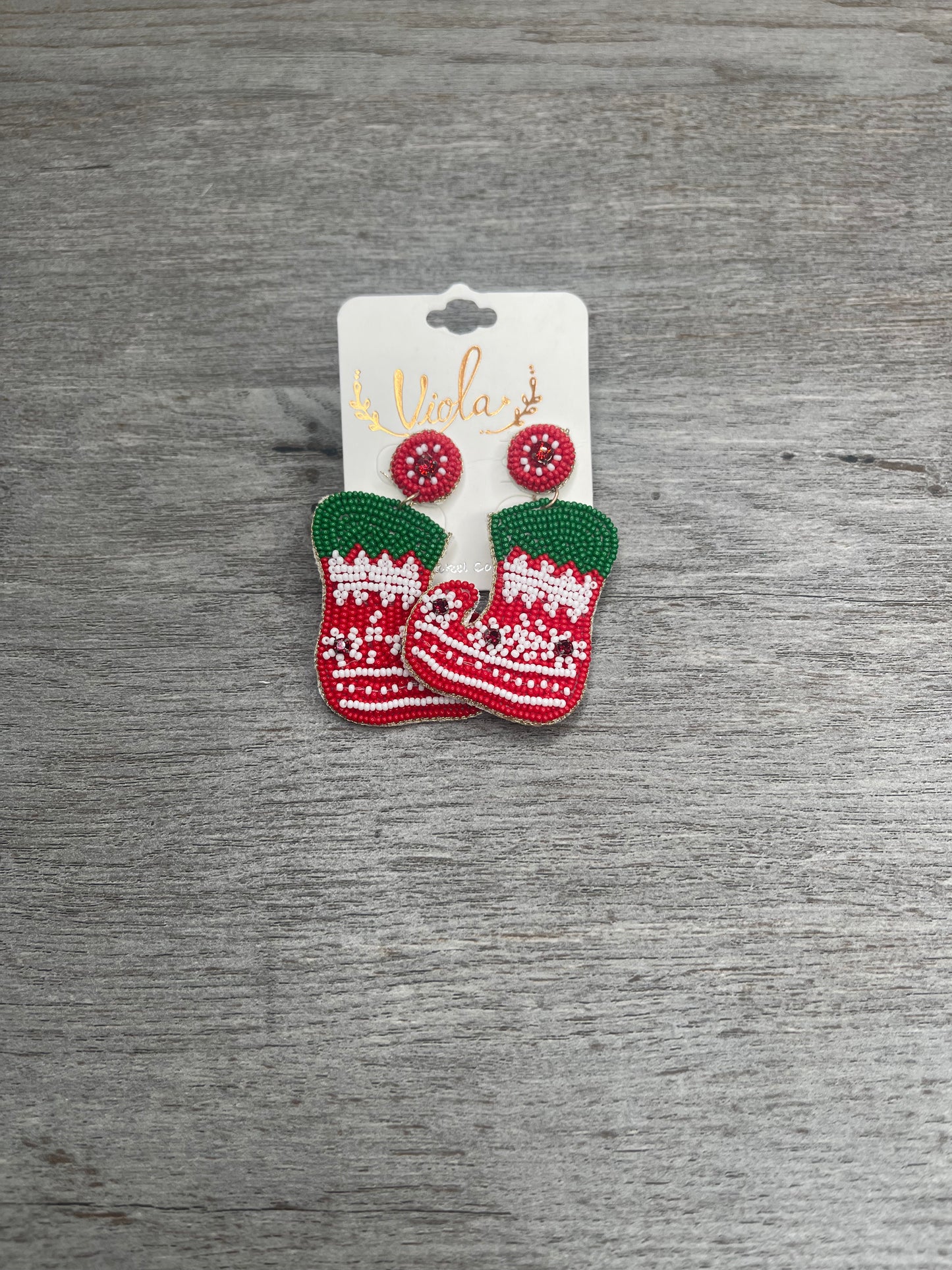 The Stockings Were Hung Earrings