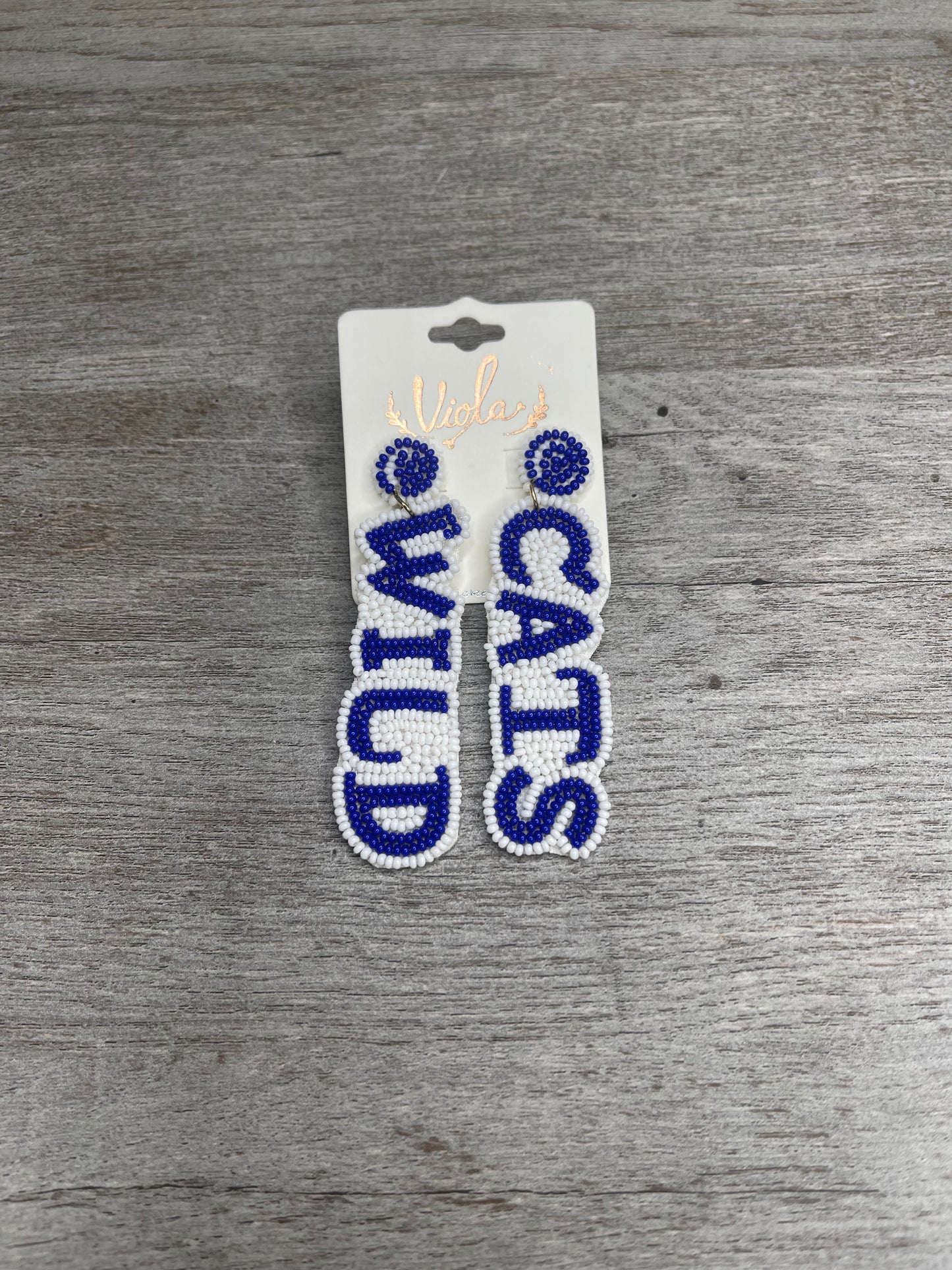 Go Big Blue Earrings