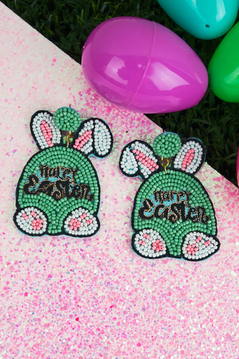 Happy Easter Bunny Earrings {Multiple Styles Available}