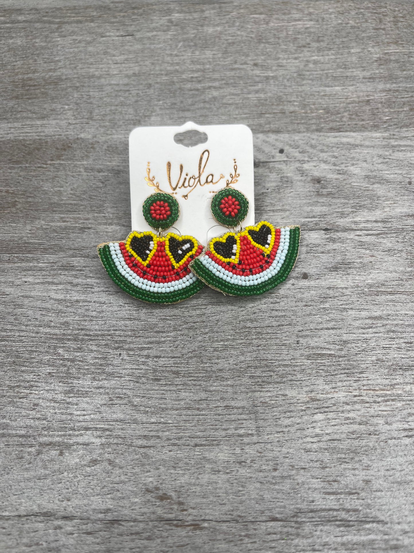 Watermelon Crawl Earrings