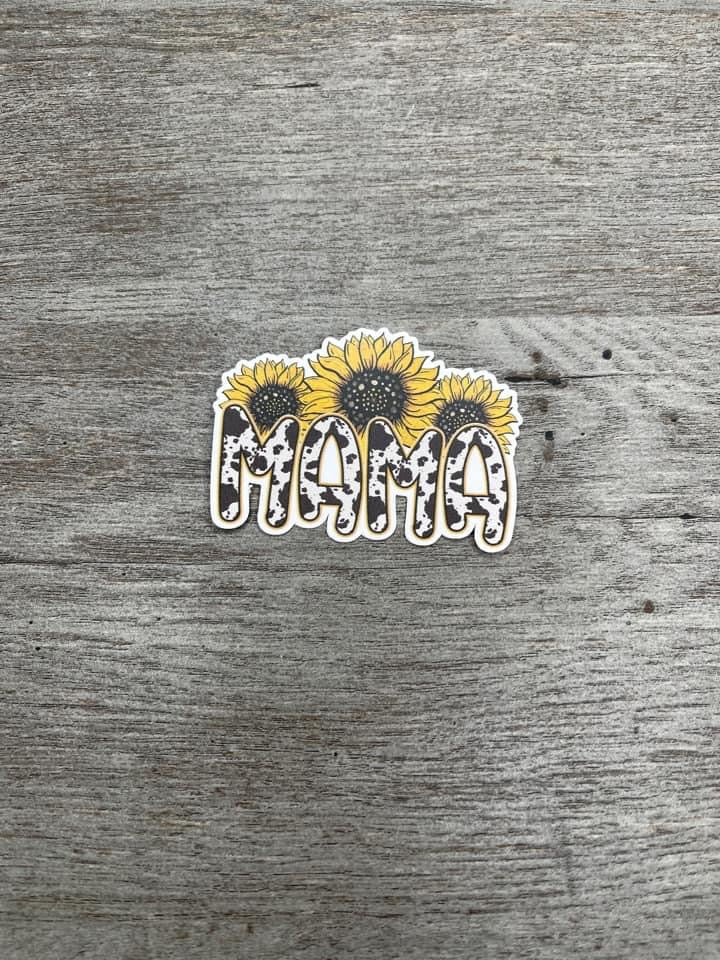 Mama Cow Print Sticker