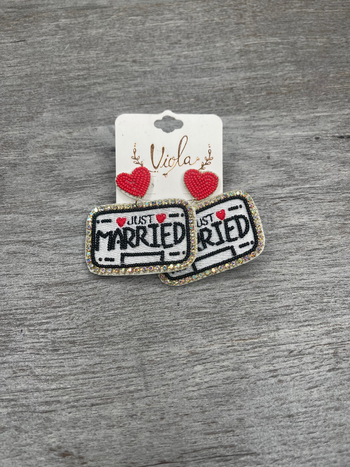 Just Married Earrings