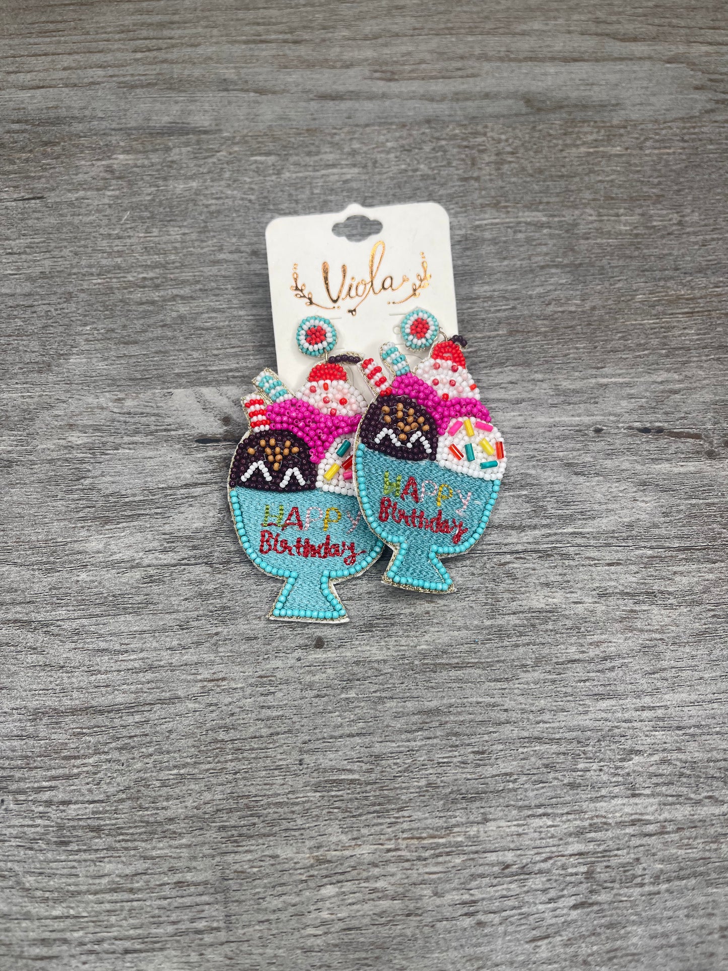 Happy Birthday Earrings