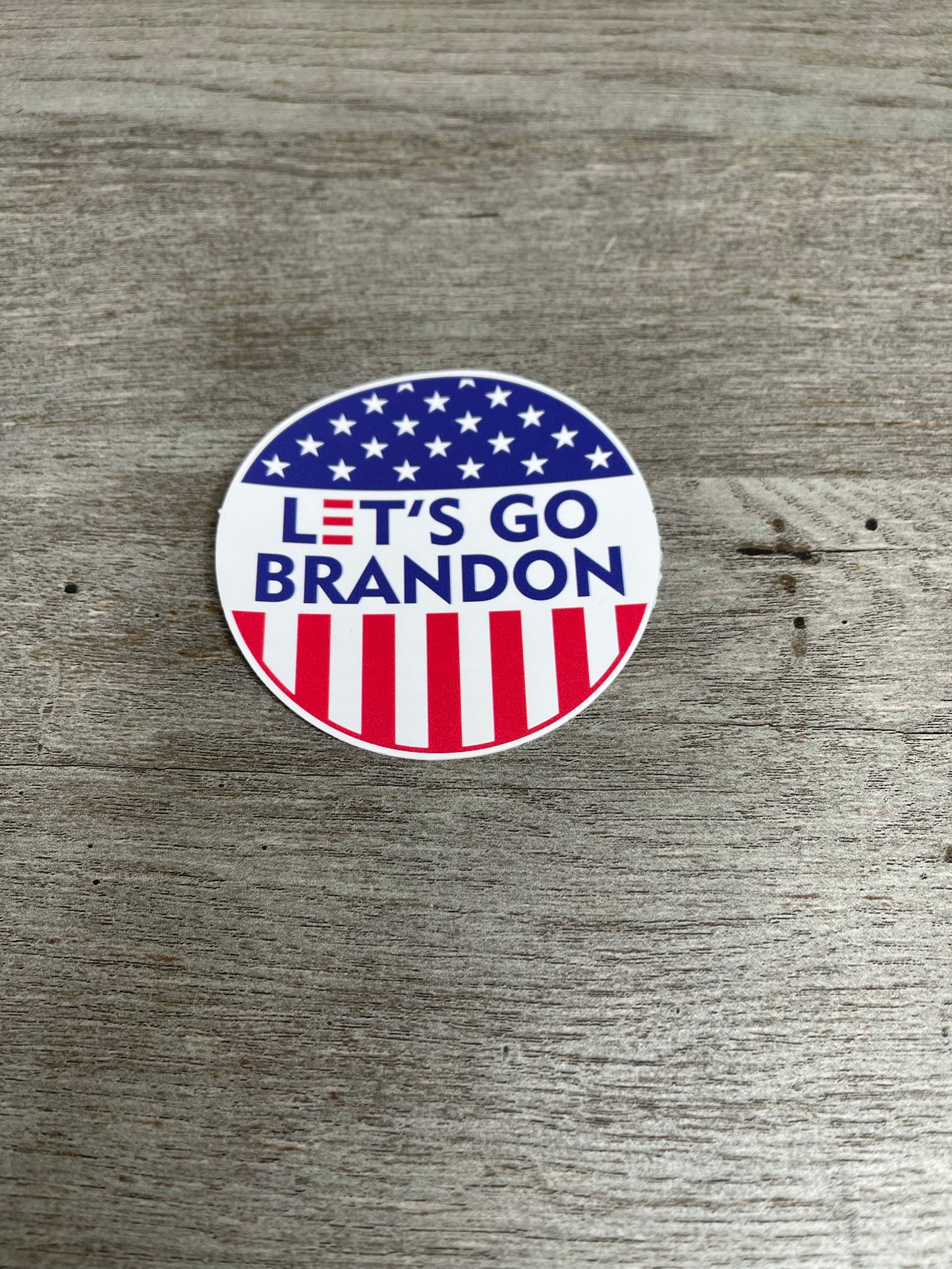Let's Go Brandon Round Sticker