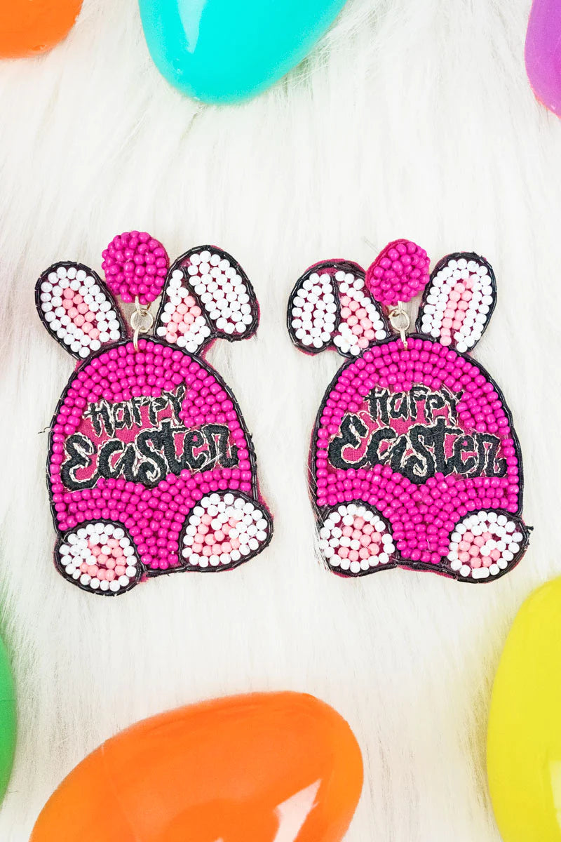 Happy Easter Bunny Earrings {Multiple Styles Available}