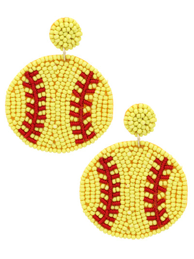 Dirt On The Mound Beaded Earrings {Multiple Styles Available}