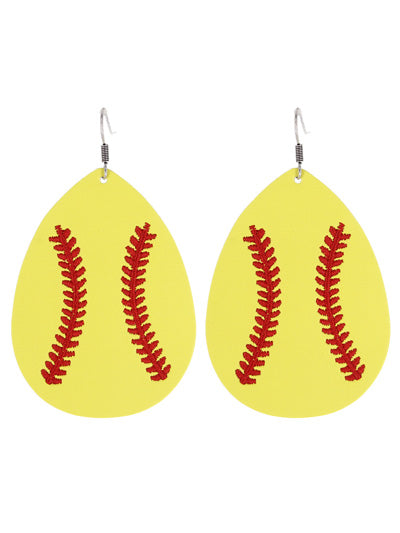 Stitched Sports Earrings {Multiple Styles Available}