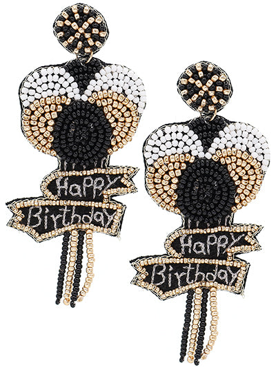 Happy Birthday Balloons Earrings {Multiple Styles Available}