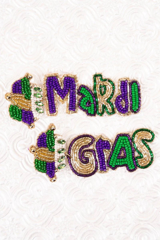 Fun Mardi Gras Earrings