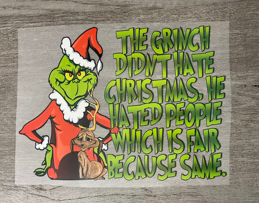 The Grinch Didn't Hate Christmas {Regular & Plus}❤️