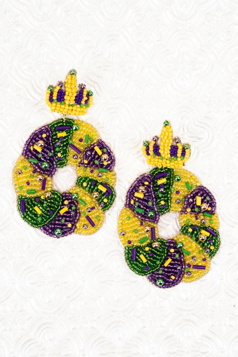 King Cake Earrings