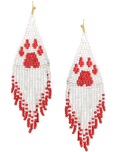 Fringe Paw Print Earrings {Multiple Styles Available}