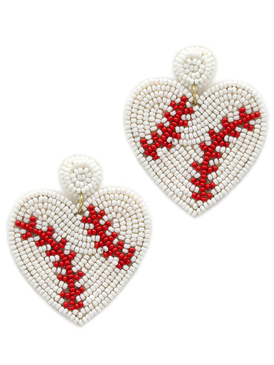 Sports Heart Earrings {Multiple Styles Available}