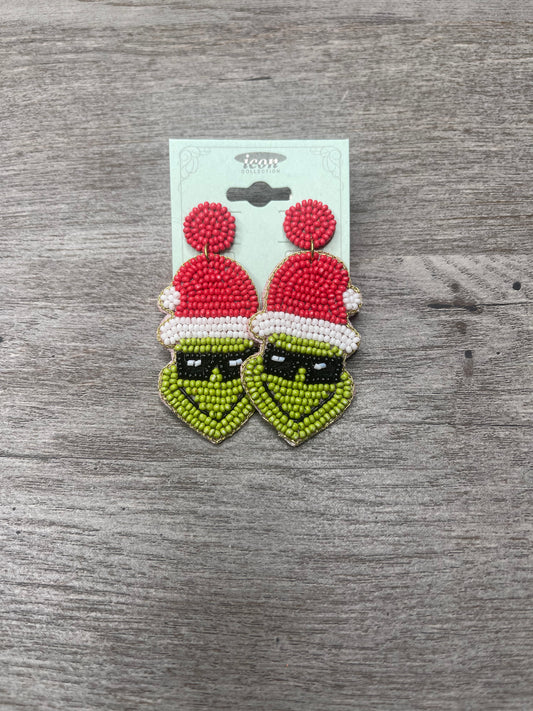 Grinch Please Earrings