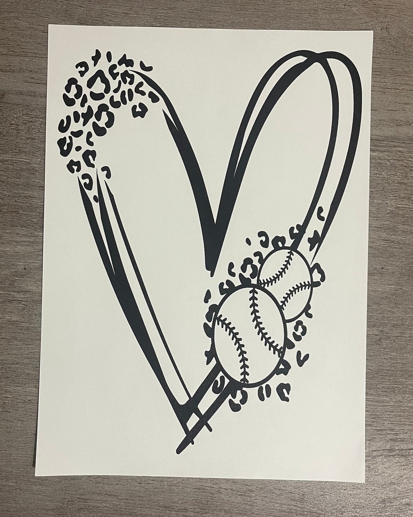 Baseball Heart {Regular & Plus}