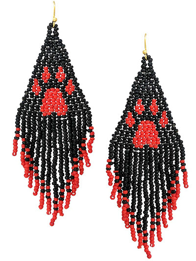 Fringe Paw Print Earrings {Multiple Styles Available}