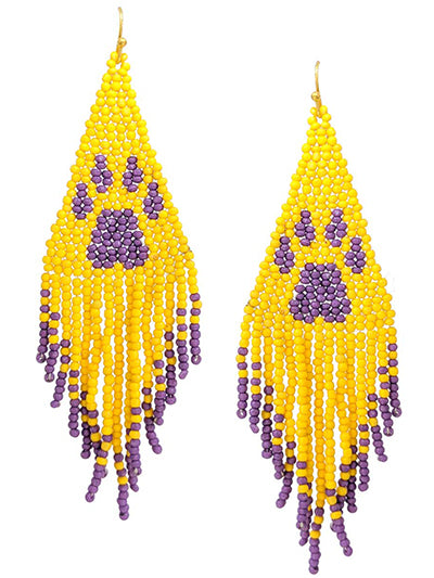Fringe Paw Print Earrings {Multiple Styles Available}