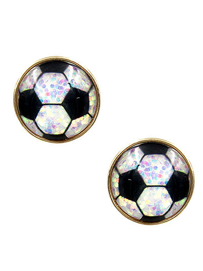 Sports Glittery Studs {Multiple Styles Available}