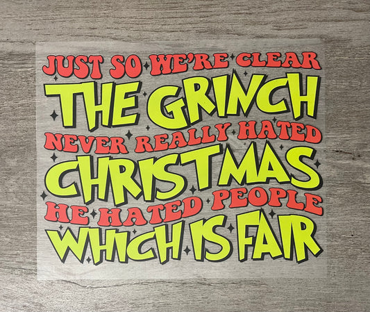 The Grinch Hated People Which Is Fair {Regular & Plus}❤️