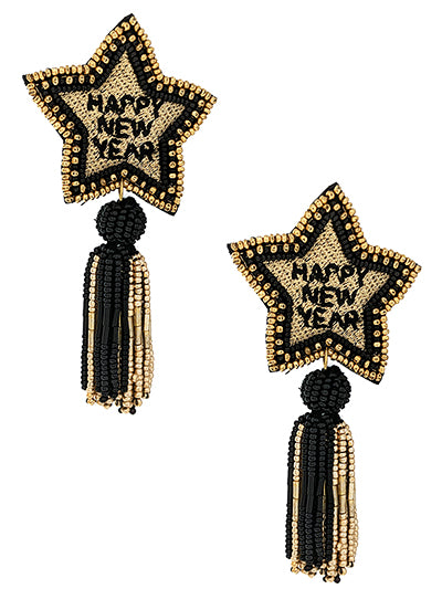Happy New Year Earrings
